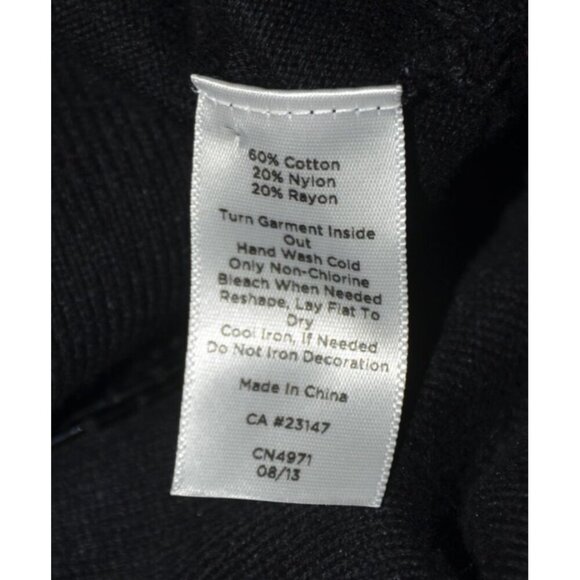 Talbots Women's Black Half Sleeve Knit Tee Plus Size 1X Sequin Stretch MINT - Picture 10 of 11